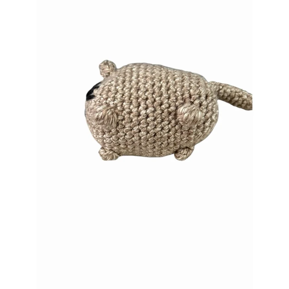 New Handmade Crochet Plushie Cat Kitten tan